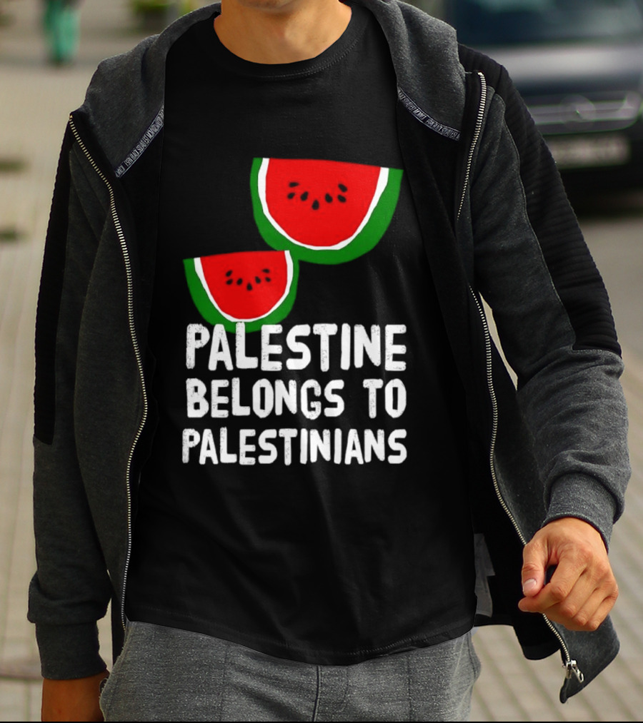 Palestine Belongs To Palestinians Watermelon T-Shirt