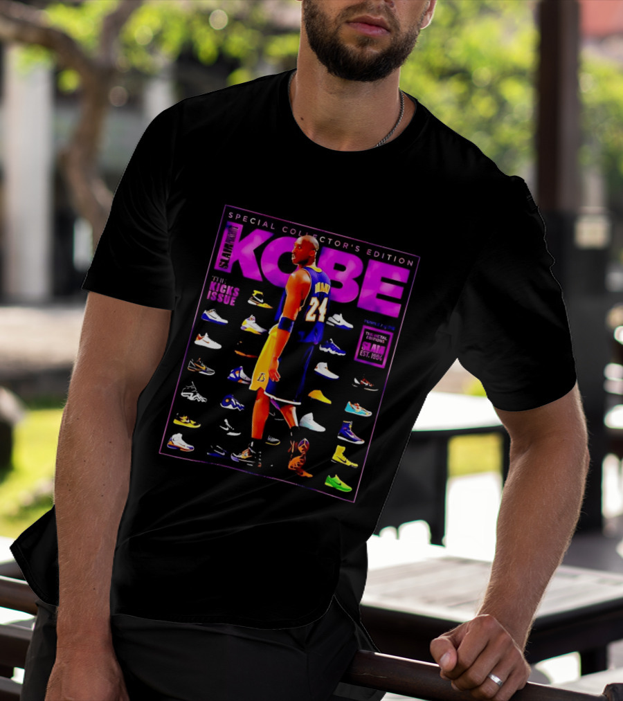 Kobe Bryant SLAM Special Collector's Edition The Kicks Issue Los Angeles Lakers 24 T-Shirt