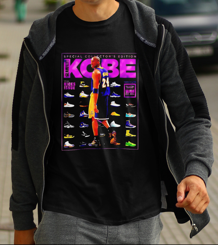 Kobe Bryant SLAM Special Collector's Edition The Kicks Issue Los Angeles Lakers 24 T-Shirt