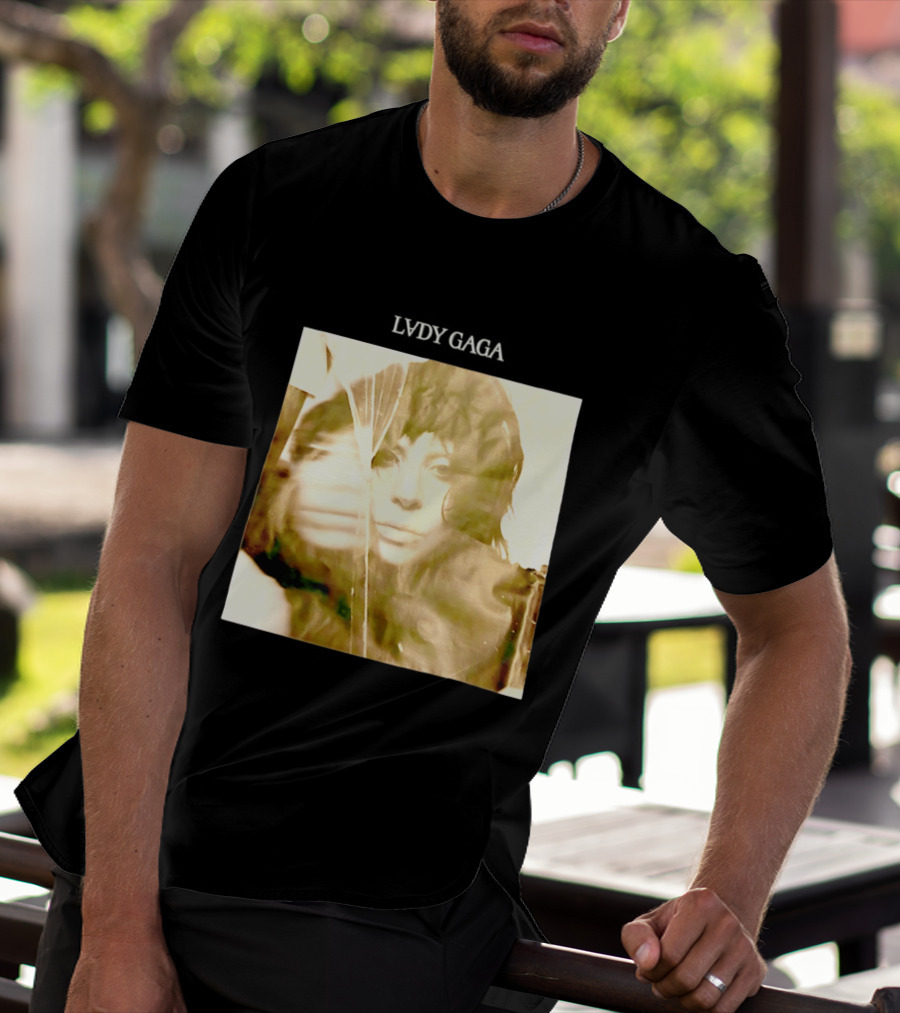 LADY GAGA LVDY Vintage Album Cover T-Shirt
