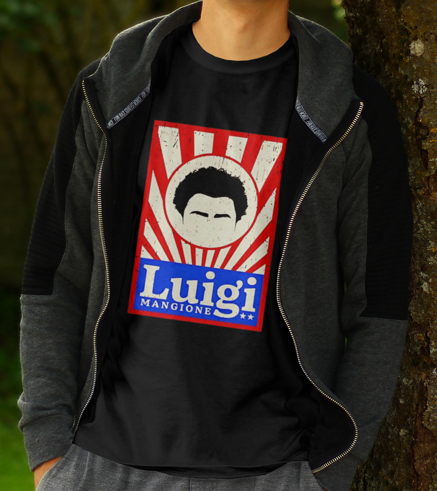 Luigi Mangione Red White Blue Campaign T-Shirt