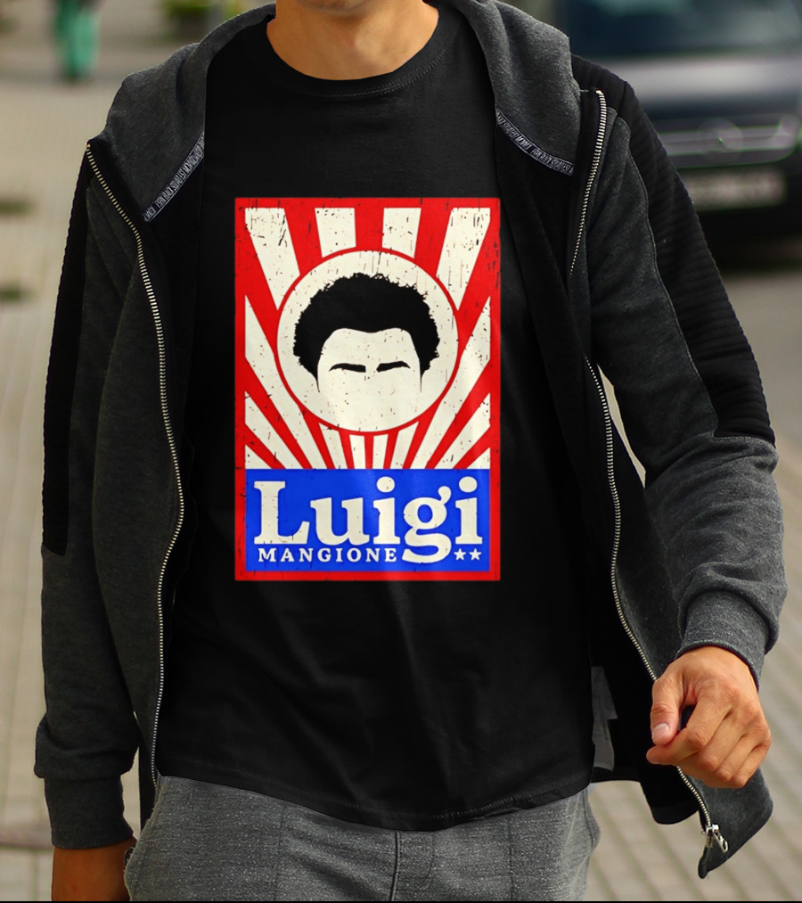 Luigi Mangione Red White Blue Campaign T-Shirt