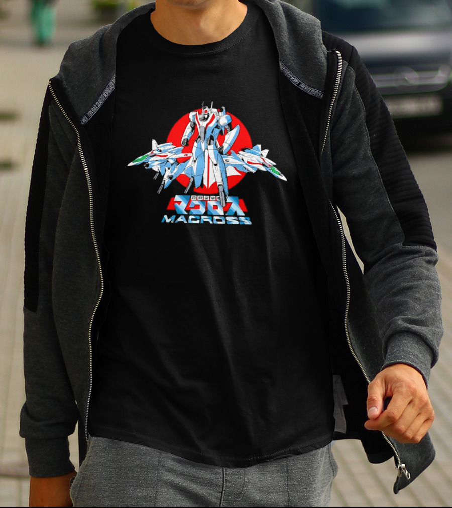 Robotech Macross Classic Anime Mecha Fighter Jets T-Shirt