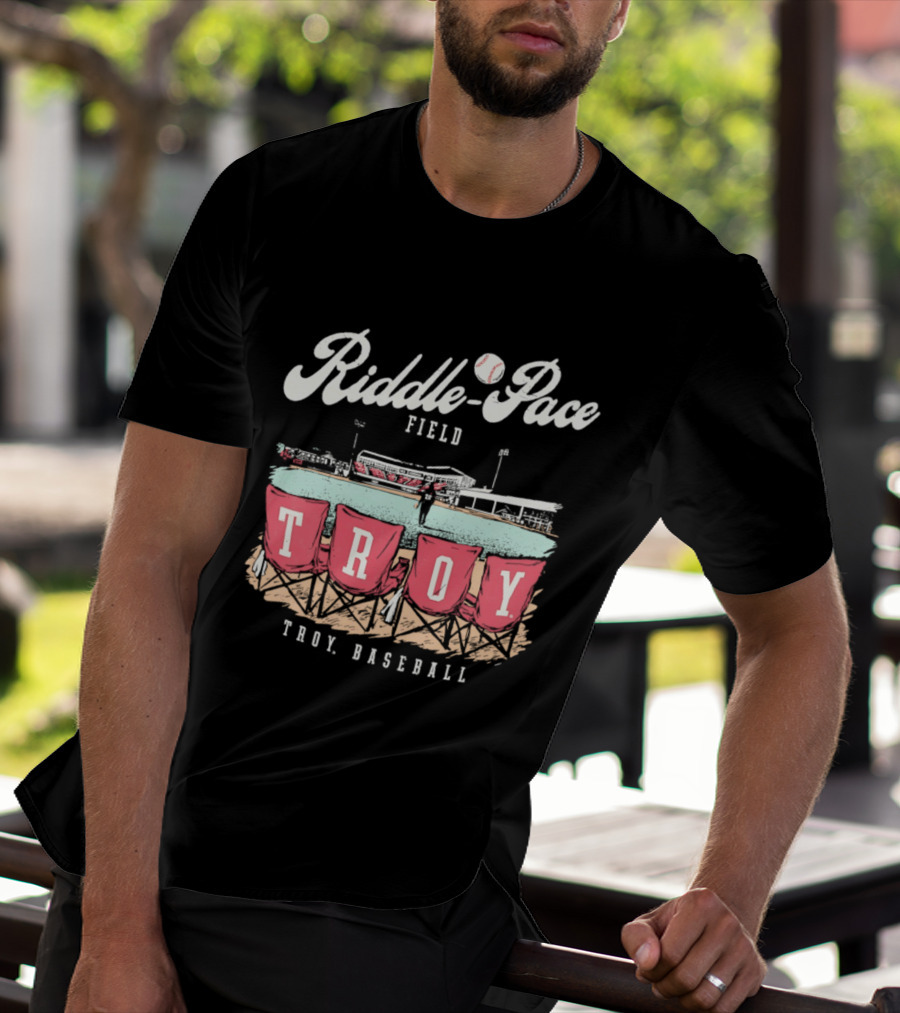 Riddle Pace Field Troy Baseball Troy University Team T-Shirt