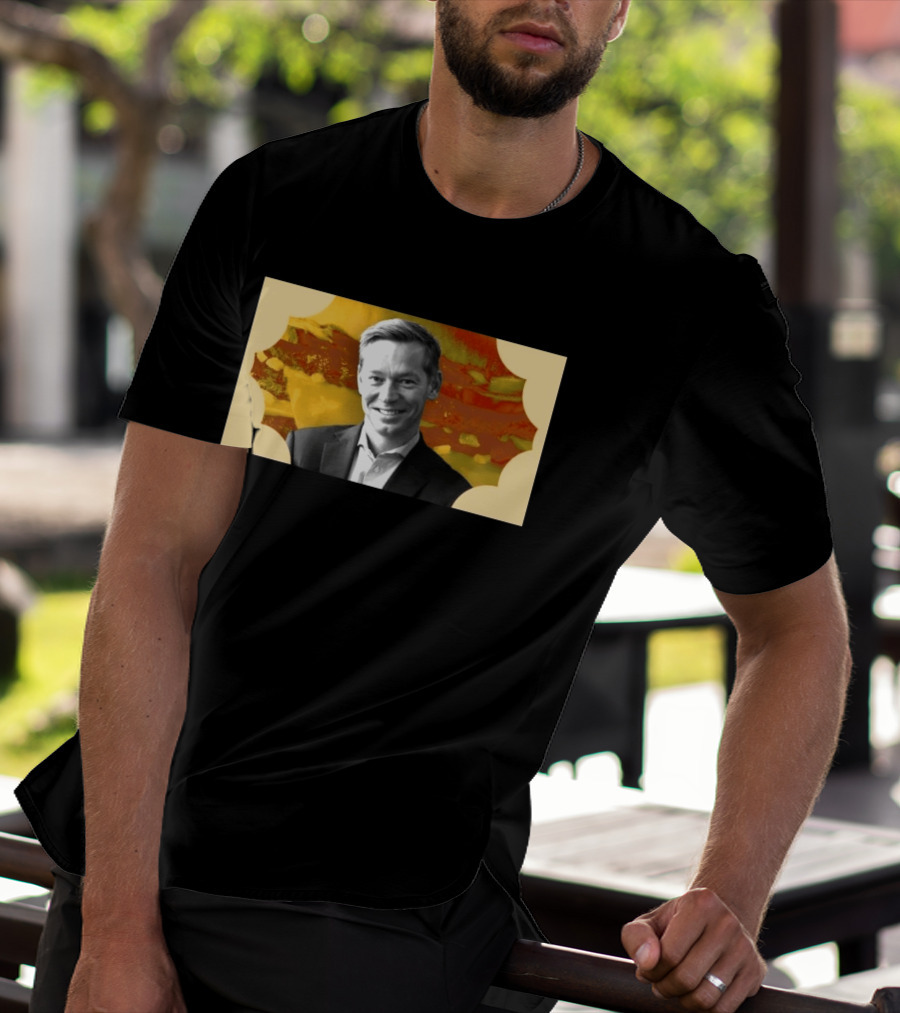 McDonald's CEO Chris Kempczinski Portrait Golden Arch T-Shirt
