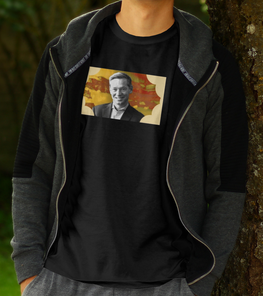 McDonald's CEO Chris Kempczinski Portrait Golden Arch T-Shirt