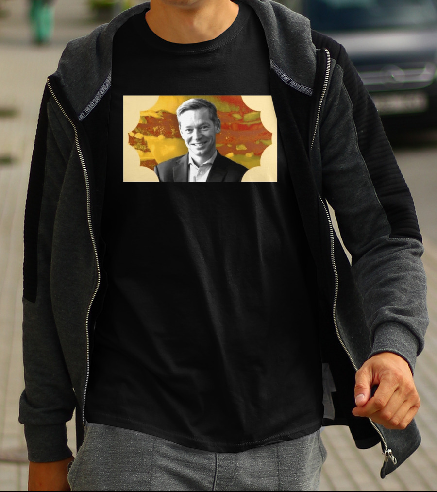 McDonald's CEO Chris Kempczinski Portrait Golden Arch T-Shirt