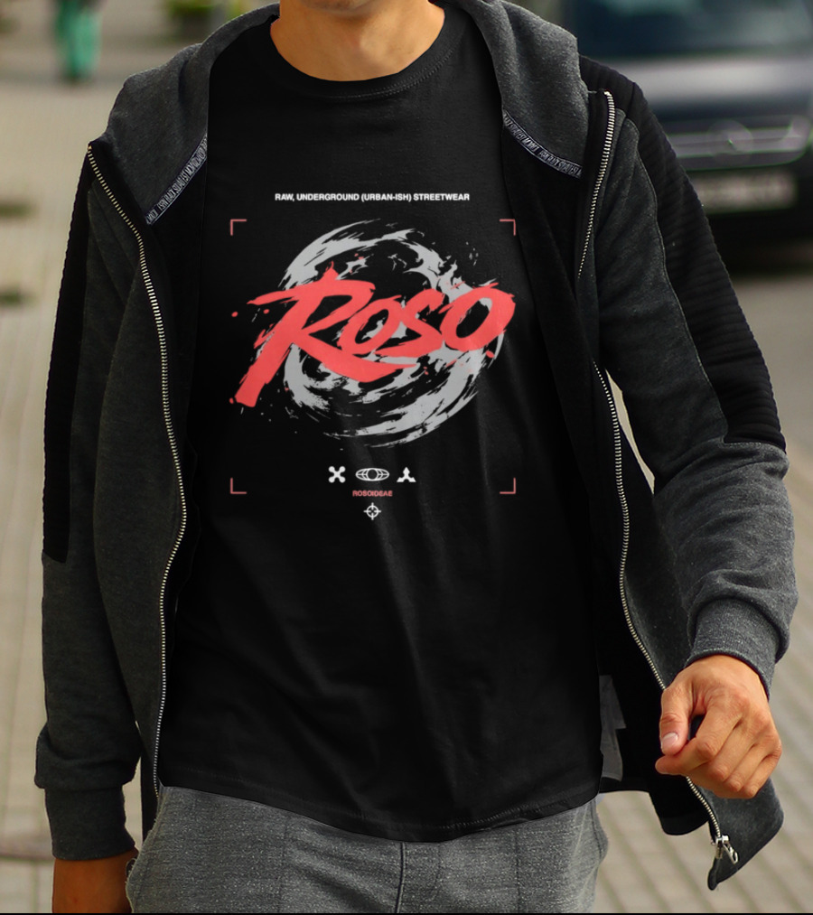 Roso Raw Underground Urbanish Rosoideae Streetwear XOΑ Vrosinox T-Shirt