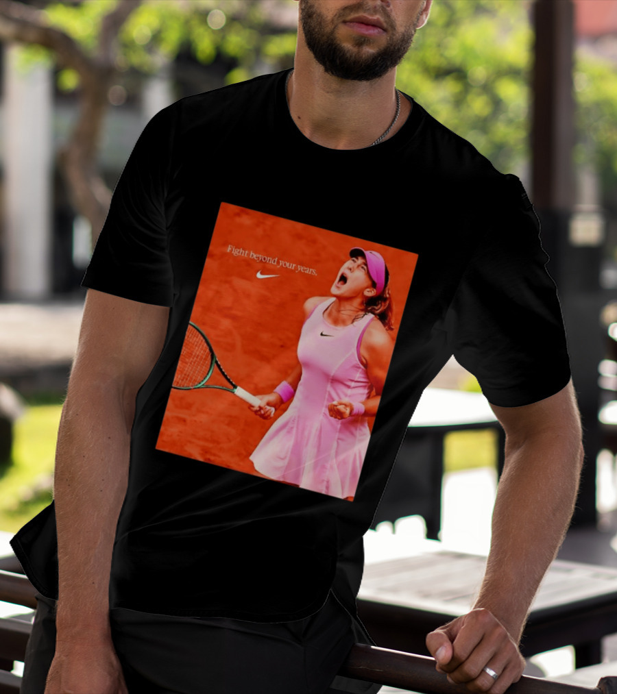 Mirra Andreeva Nike Fight Beyond Your Years Tennis Motivation T-Shirt