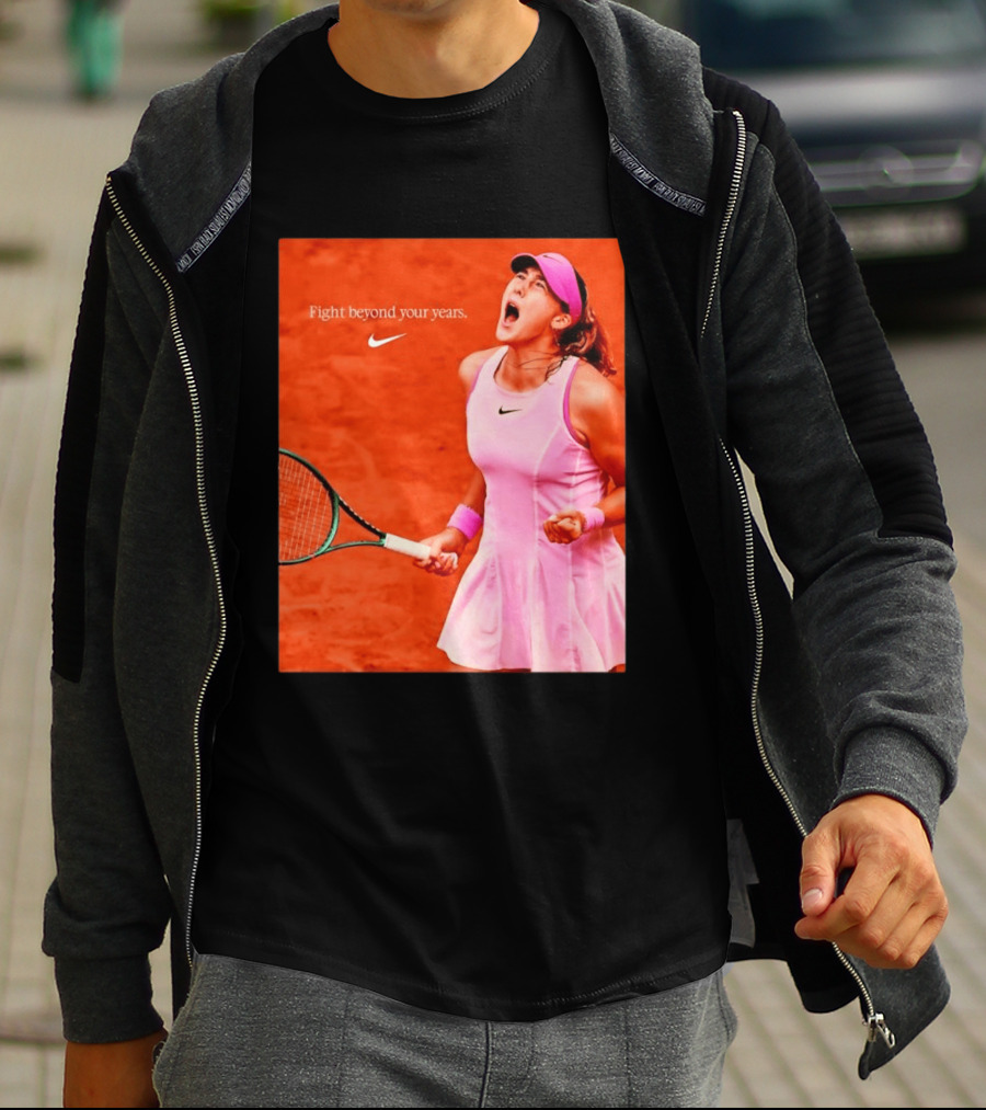Mirra Andreeva Nike Fight Beyond Your Years Tennis Motivation T-Shirt