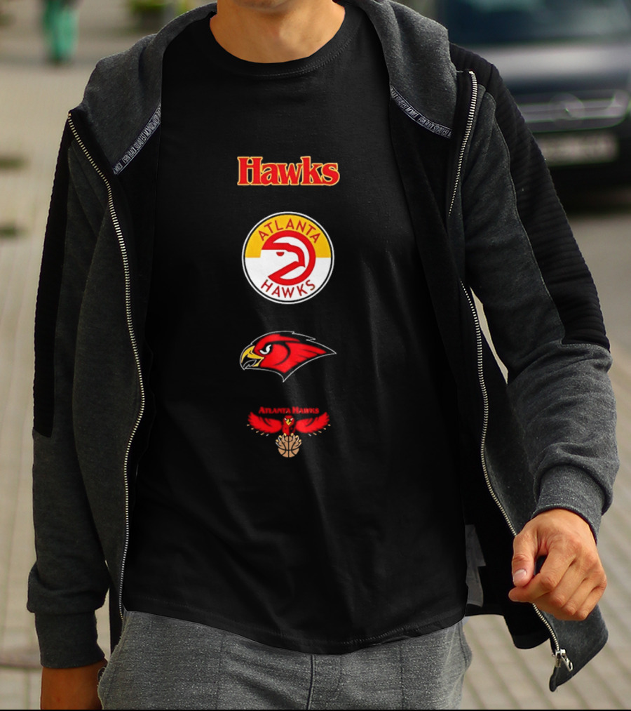 Mitchell & Ness Atlanta Hawks City Collection Vintage Logo Sports Fan Merchandise T-Shirt