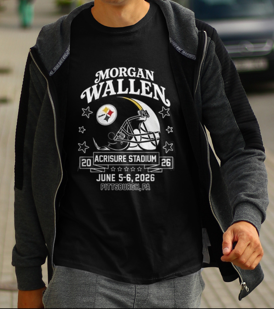 Morgan Wallen Tour 2026 Acrisure Stadium Pittsburgh Steelers June 3 6 T-Shirt