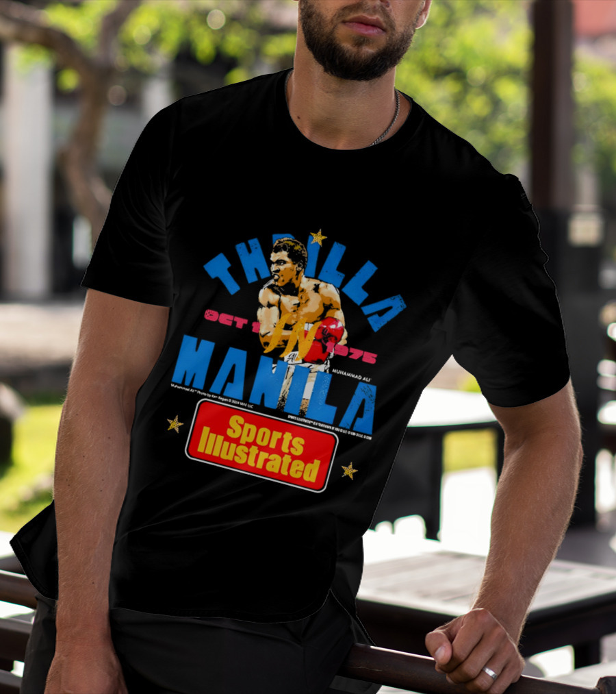 Thrilla In Manila Muhammad Ali Sports Illustrated October 1 1975 T-Shirt