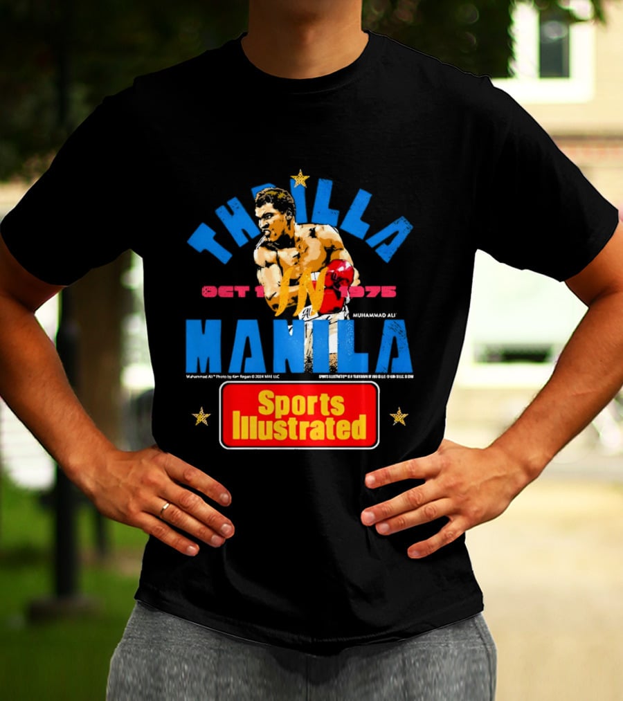 Thrilla In Manila Muhammad Ali Sports Illustrated October 1 1975 T-Shirt