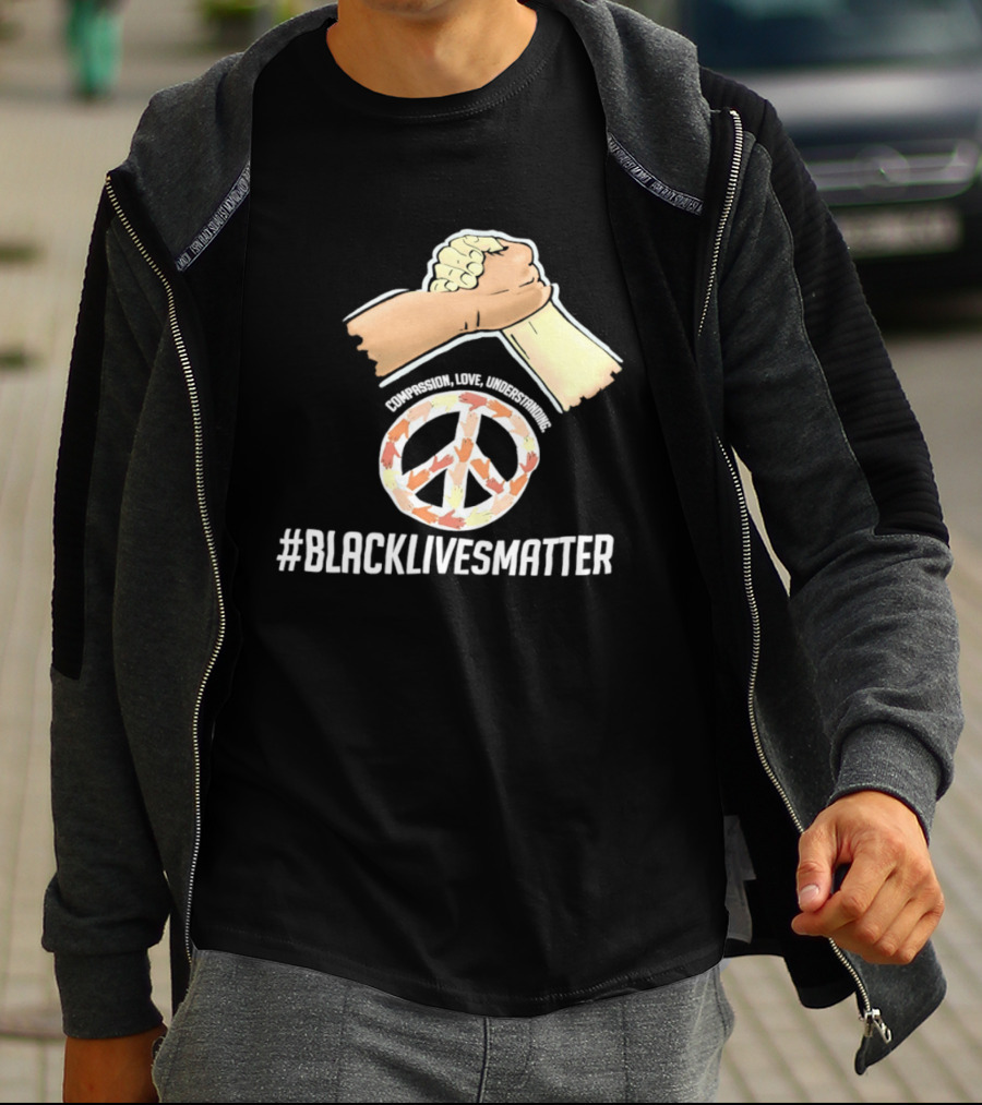 Nascar Black Lives Matter Compassion Peace Love Understanding Unity T-Shirt