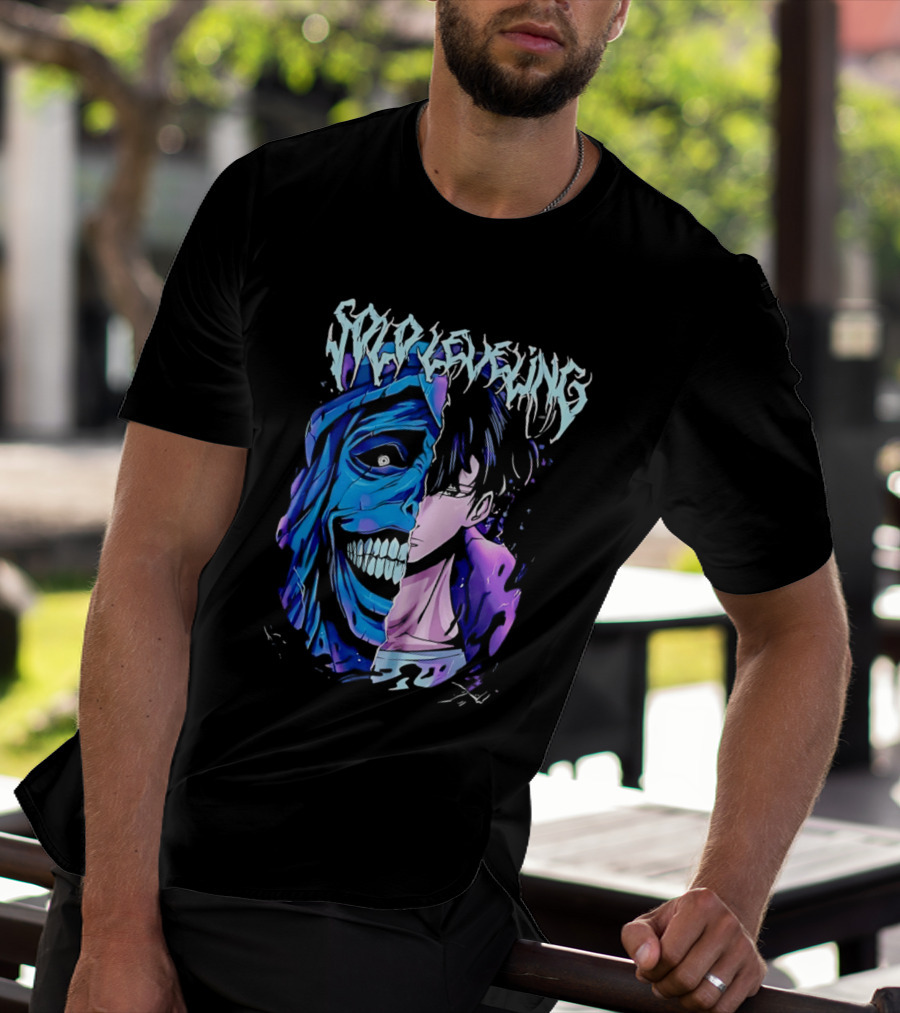 Solo Leveling Split Face Cotton Anime T-Shirt