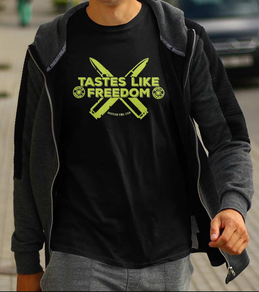 Tastes Like Freedom Defend The 2nd Knives Bullets T-Shirt