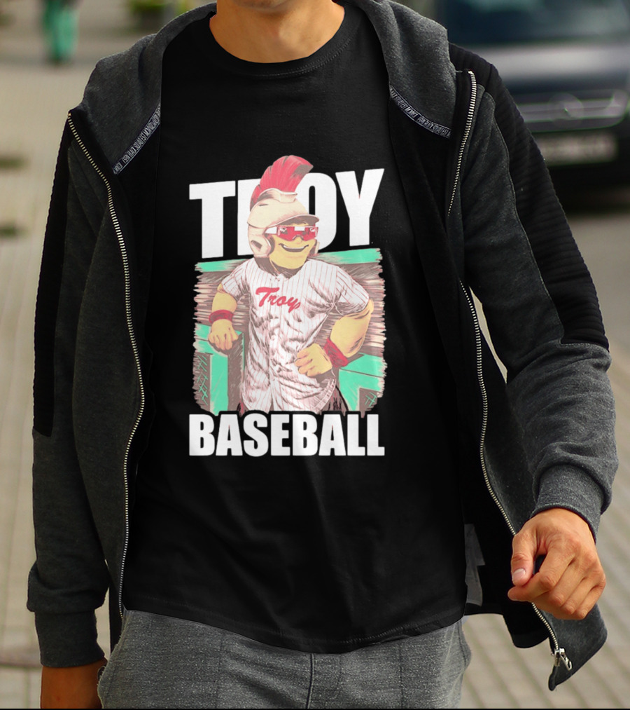 Troy University Trojans Baseball Team Collegiate Athletic Spirit T-Shirt