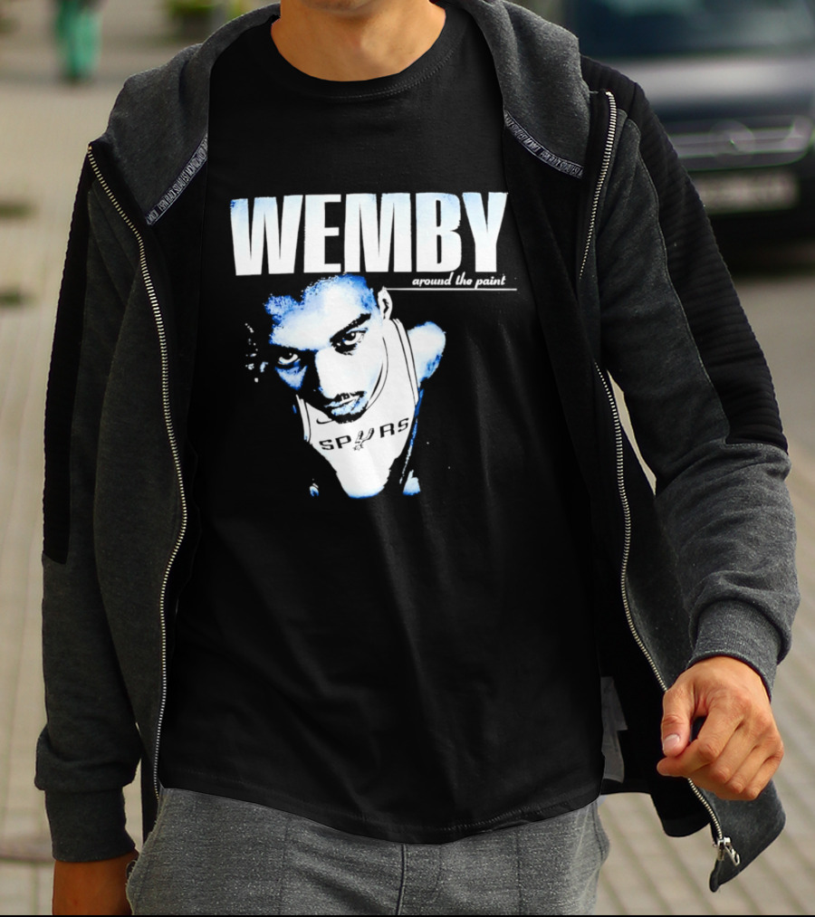 Wemby Around The Point Victor Wembanyama NBA 2026 San Antonio Spurs T-Shirt