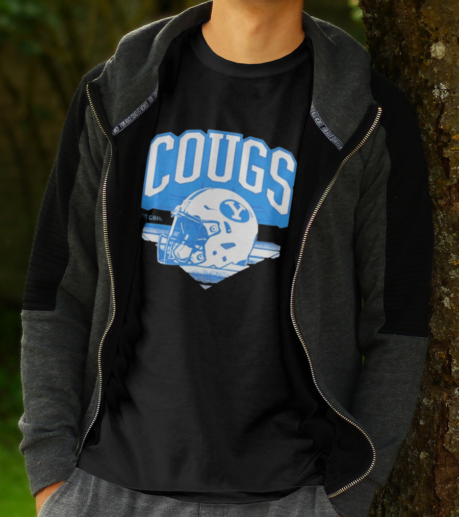BYU Cougars Football Helmet Gameday Spirit T-Shirt