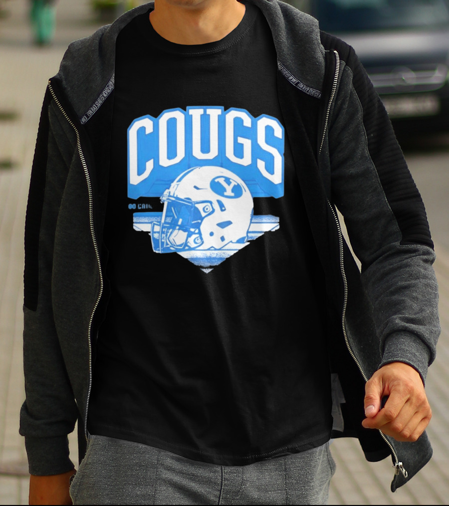 BYU Cougars Football Helmet Gameday Spirit T-Shirt