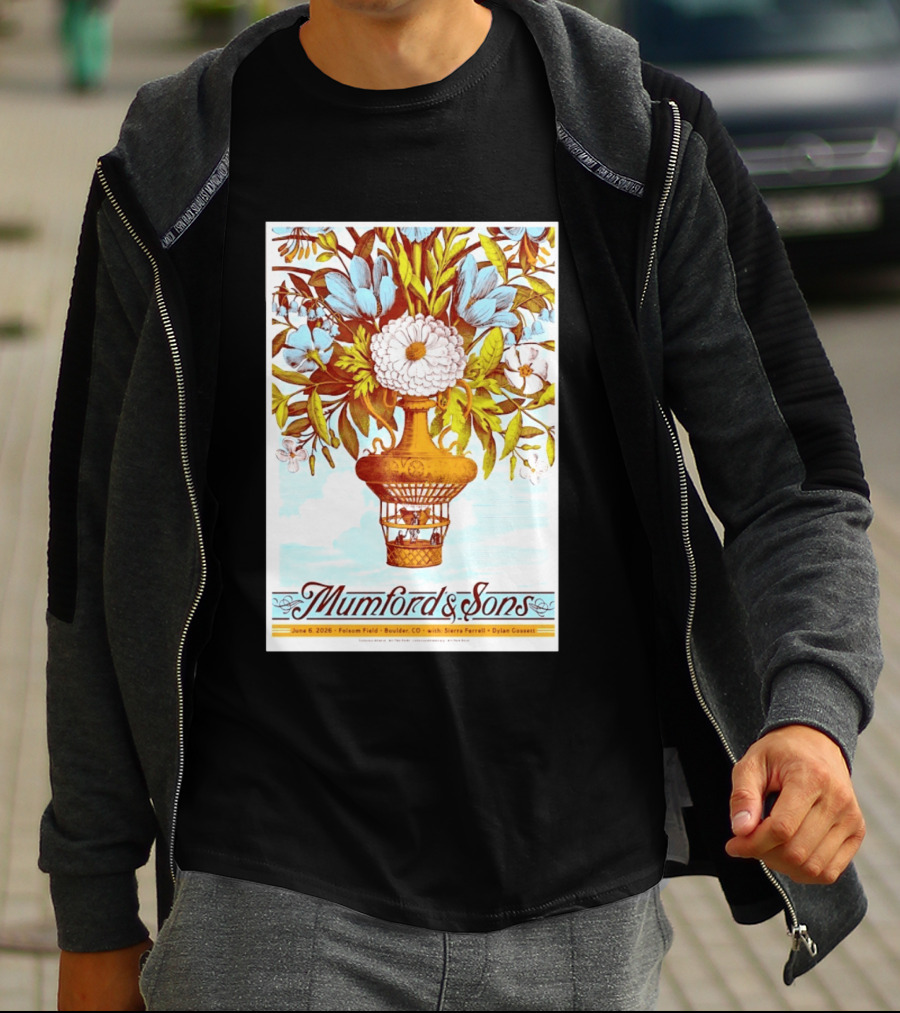 Mumford And Sons Folsom Field Boulder CO June 6 2026 Sierra Ferrell Dylan Gossett Concert T-Shirt