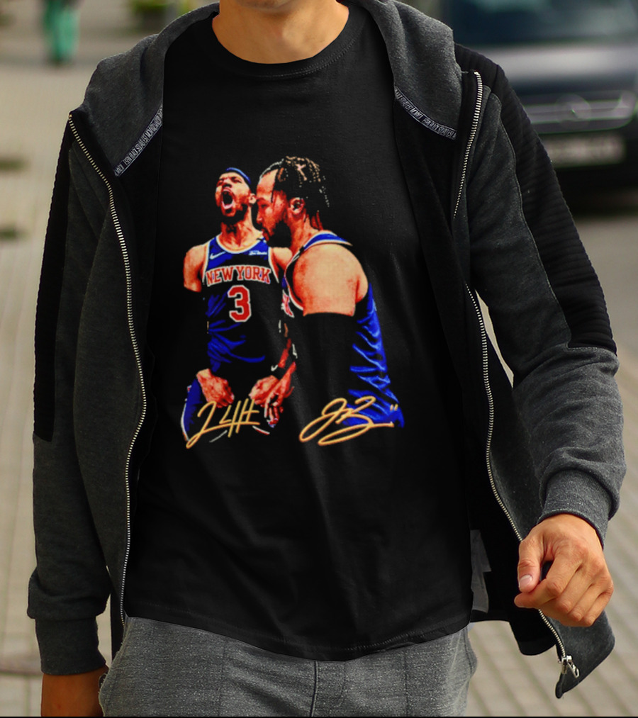 New York Knicks Jalen Brunson Josh Hart 3 11 Signature T-Shirt