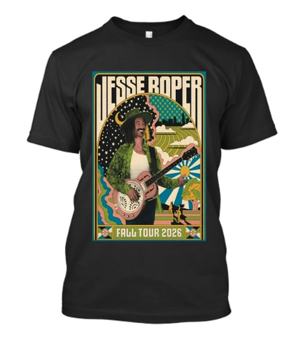 Jesse Roper Fall Tour 2026 Retro Psychedelic Music T-Shirt
