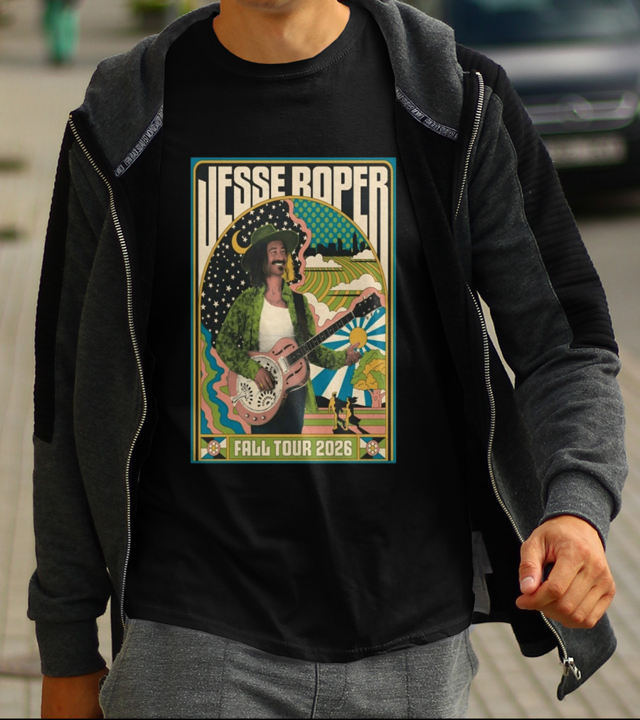 Jesse Roper Fall Tour 2026 Retro Psychedelic Music T-Shirt