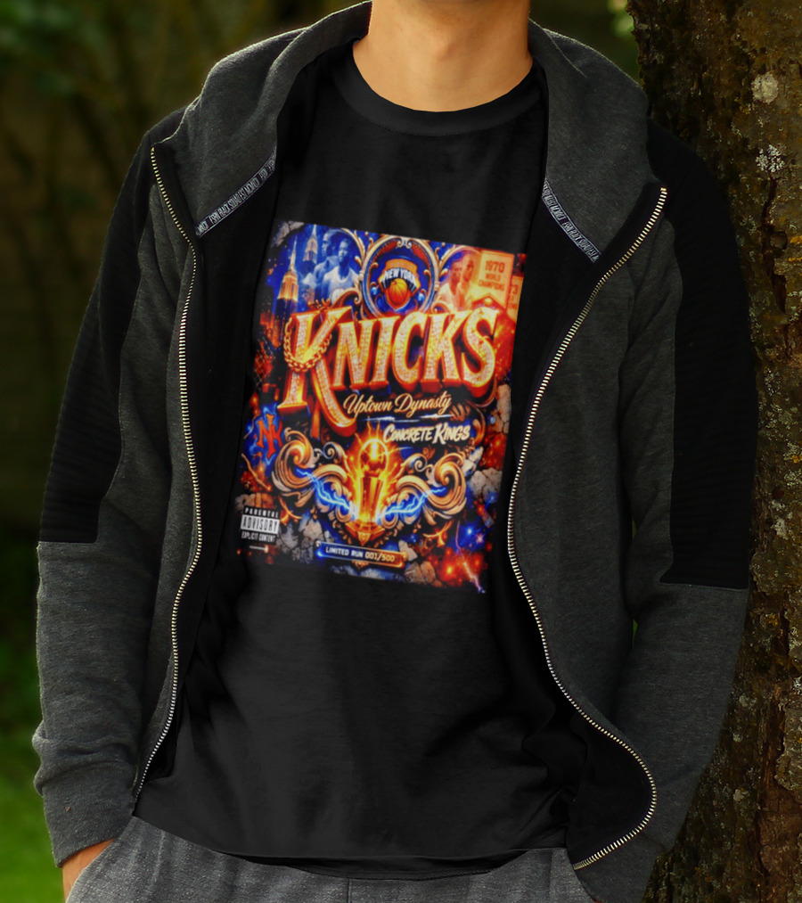 New York Knicks Uptown Dynasty Concrete Kings 1970 World Champions Limited Run T-Shirt