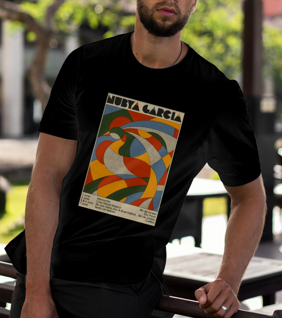 Nubya Garcia 2026 Brazil Tour Manouche Jazz Blues Festival Rio São Paulo Curitiba T-Shirt