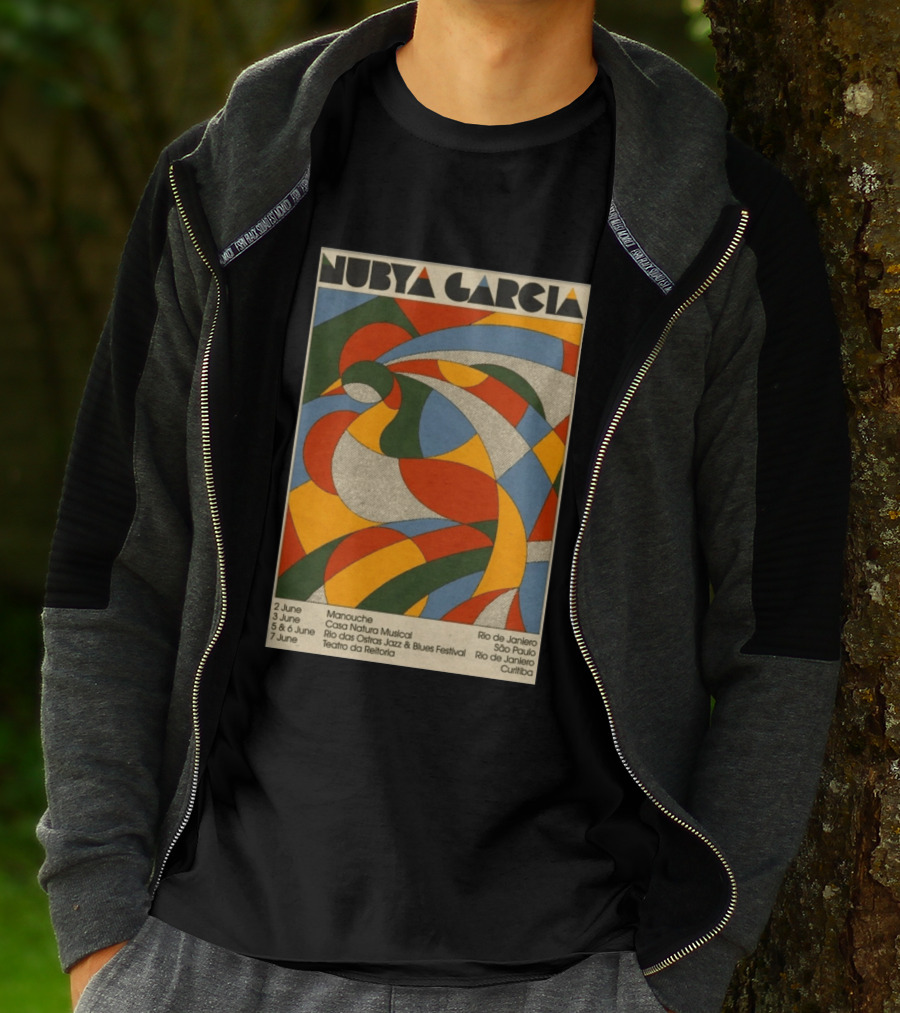 Nubya Garcia 2026 Brazil Tour Manouche Jazz Blues Festival Rio São Paulo Curitiba T-Shirt