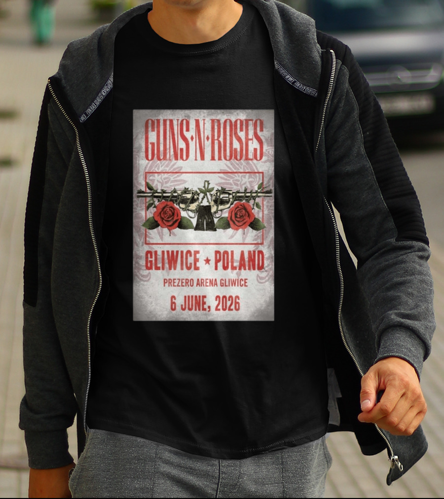 Guns N' Roses Gliwice Poland 6 June 2026 PreZero Arena T-Shirt