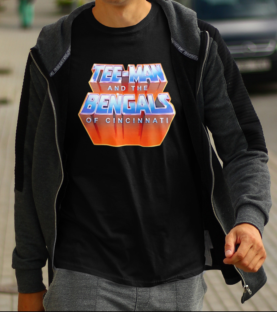 Tee Man And The Bengals Of Cincinnati T-Shirt
