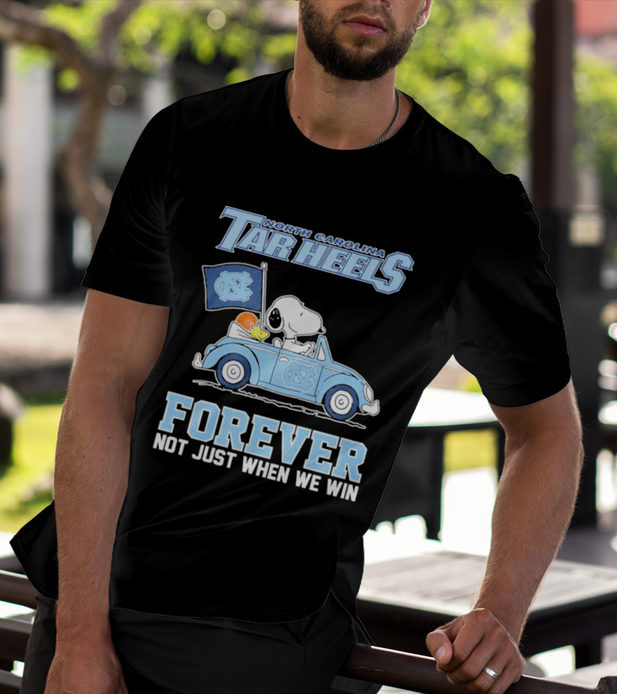 North Carolina Tar Heels Peanuts Forever Not Just When We Win T-Shirt
