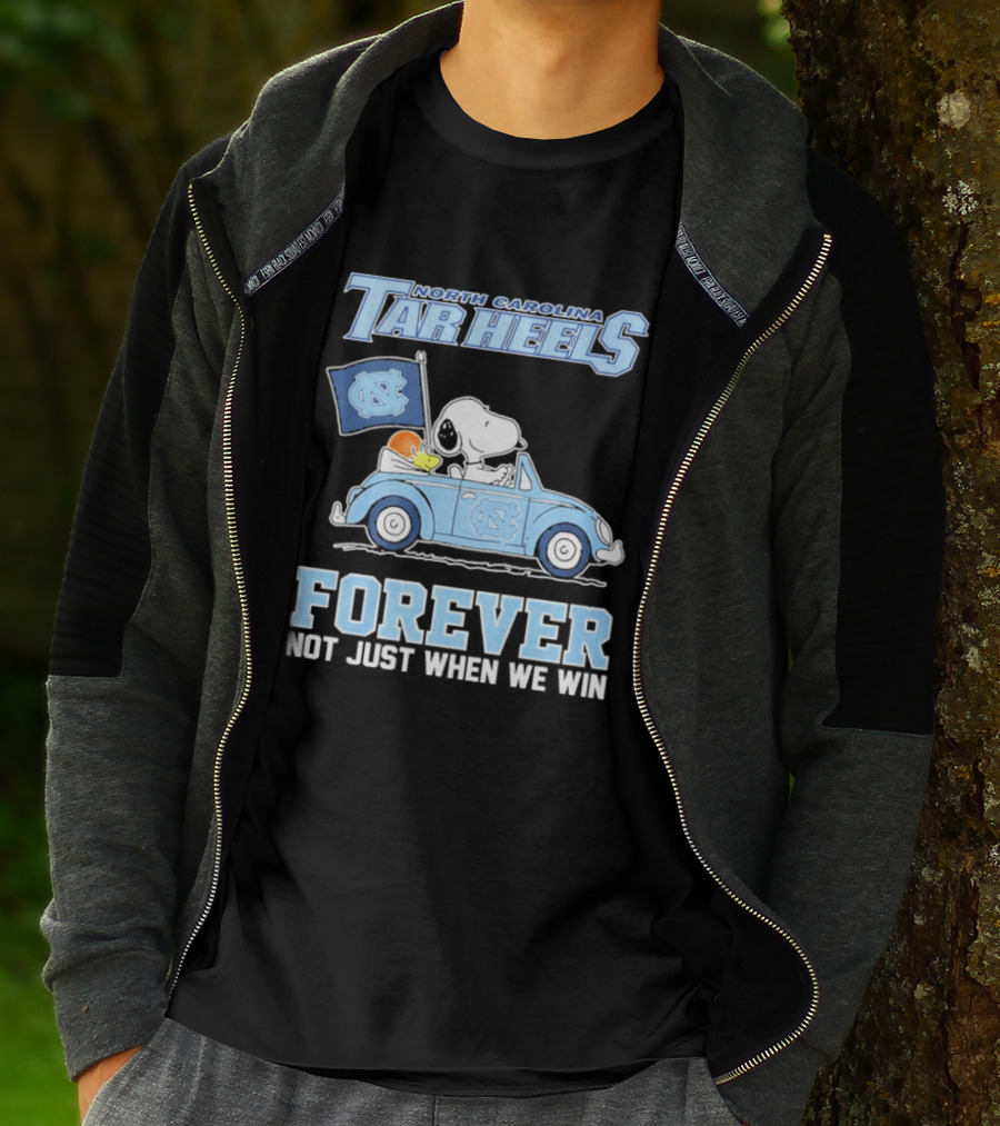 North Carolina Tar Heels Peanuts Forever Not Just When We Win T-Shirt