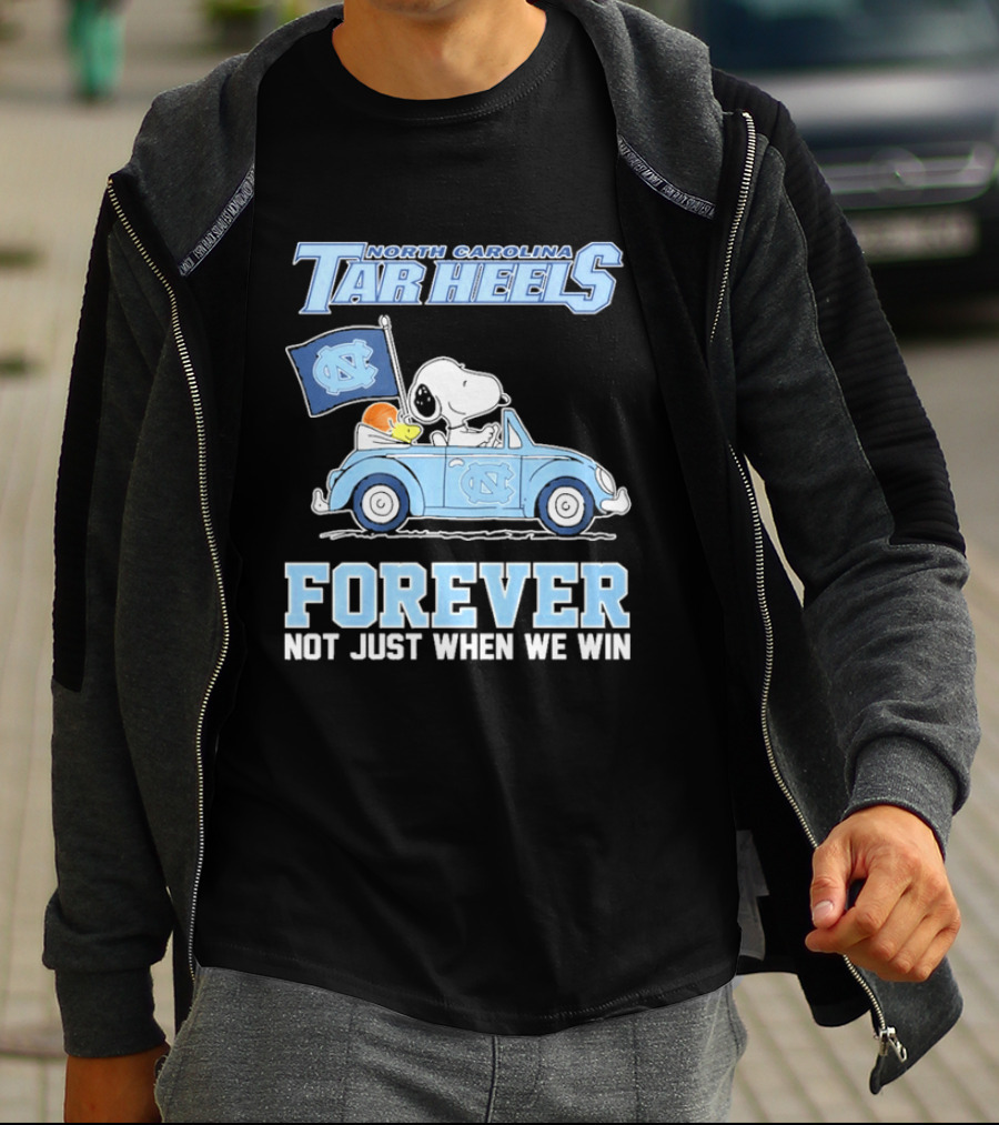 North Carolina Tar Heels Peanuts Forever Not Just When We Win T-Shirt