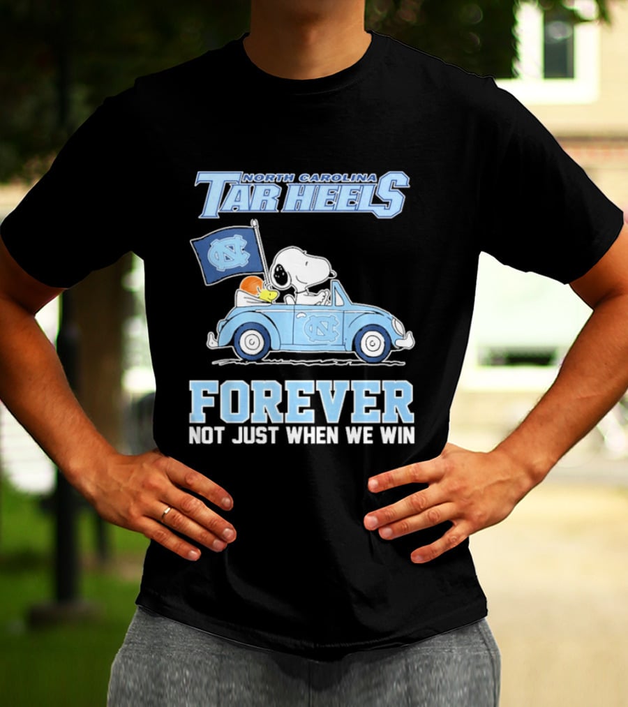 North Carolina Tar Heels Peanuts Forever Not Just When We Win T-Shirt