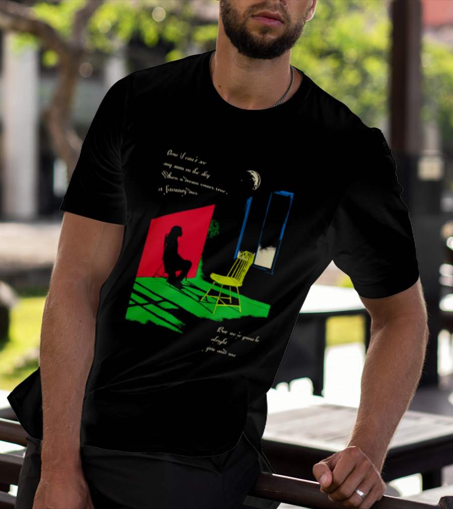 Phoebe Bridgers Chair Tour Shadow Scene With Moon And Writing T-Shirt