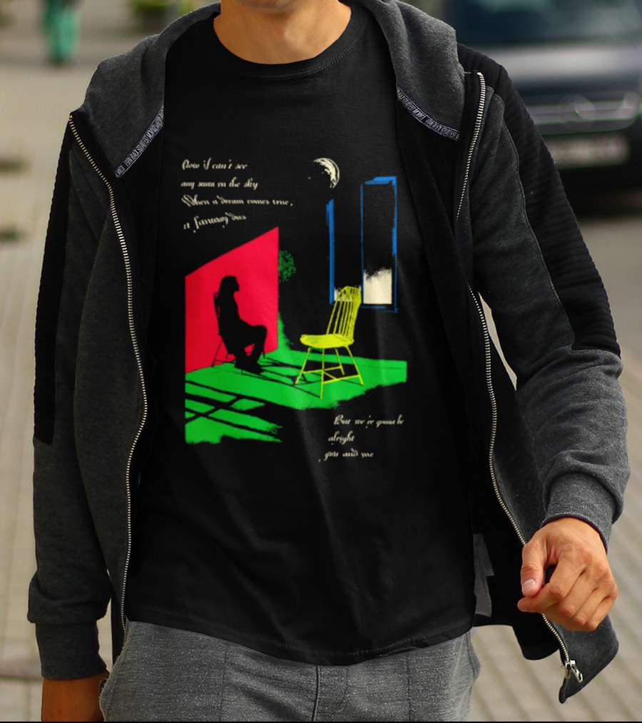 Phoebe Bridgers Chair Tour Shadow Scene With Moon And Writing T-Shirt