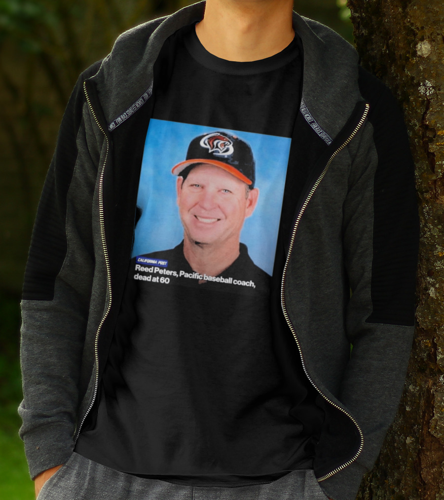 California Post Reed Peters Pacific Baseball Coach Remembered T-Shirt
