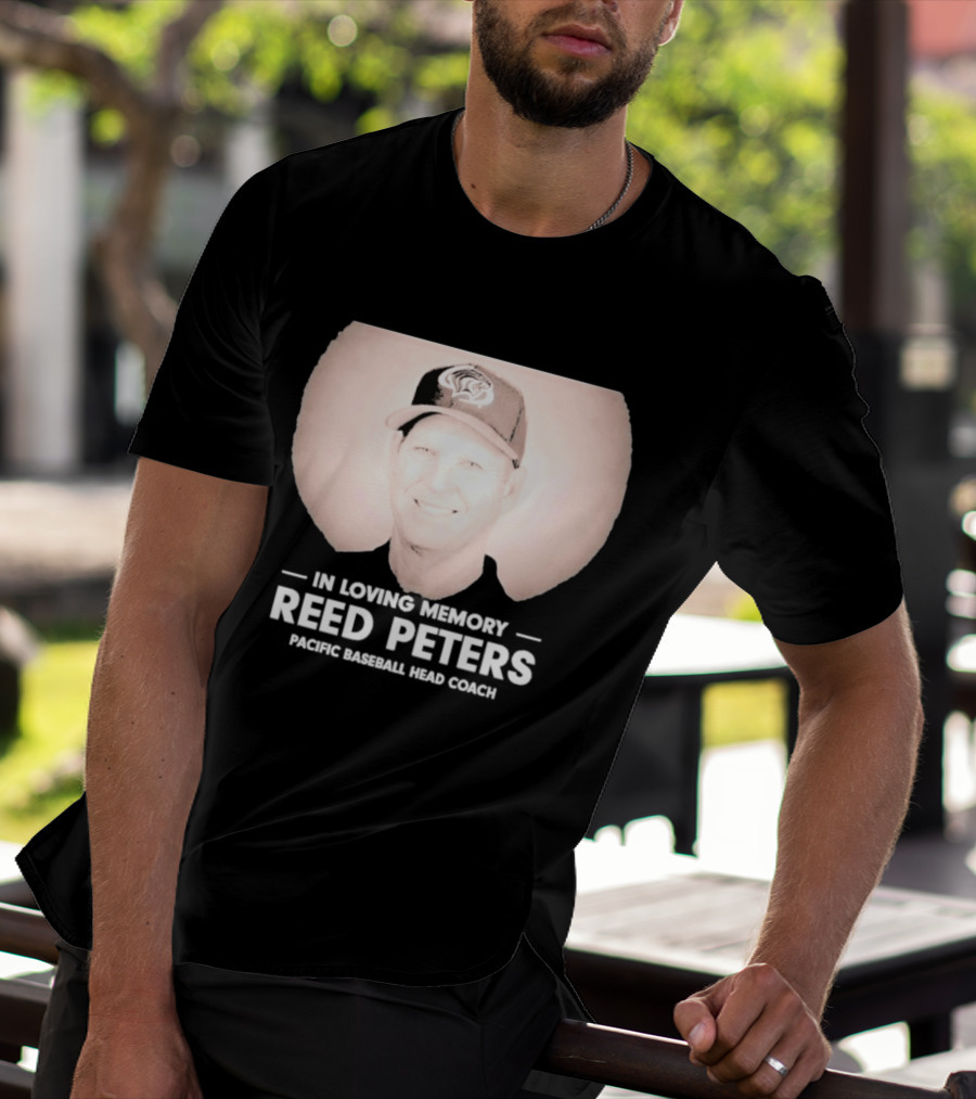 In Loving Memory Reed Peters Pacific Baseball Head Coach Panthers Cap T-Shirt