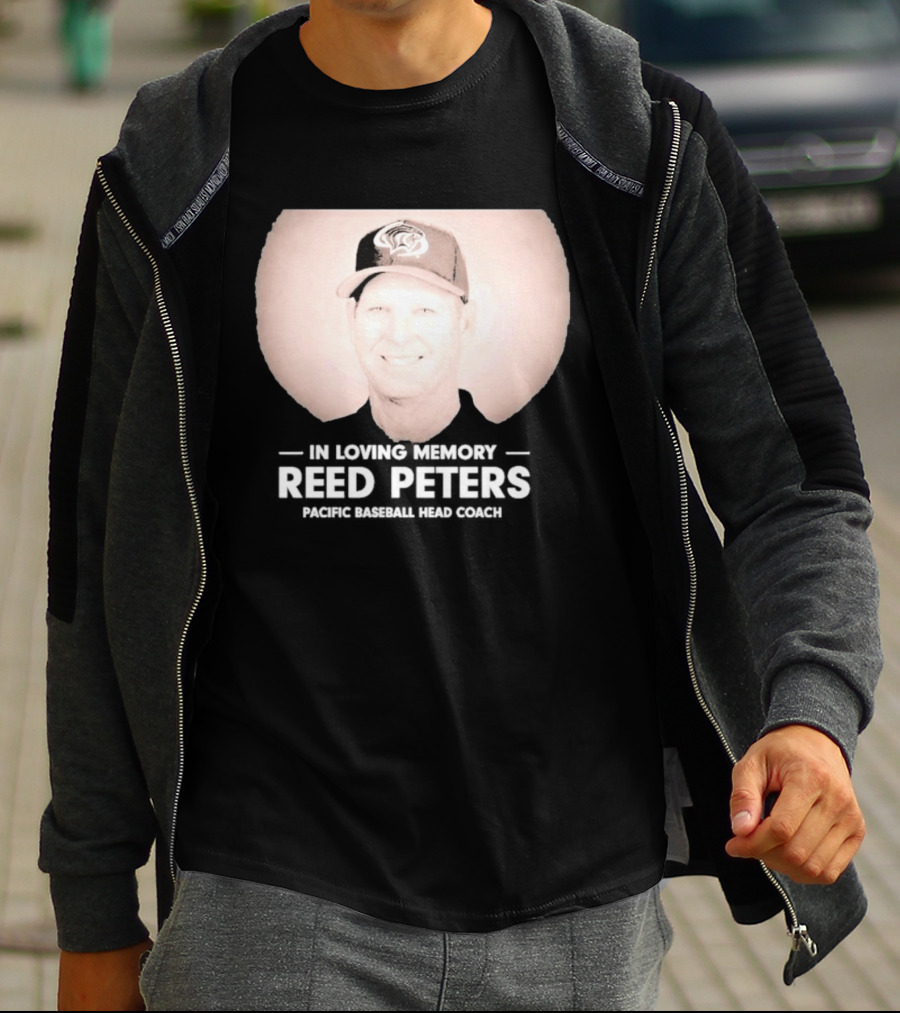 In Loving Memory Reed Peters Pacific Baseball Head Coach Panthers Cap T-Shirt
