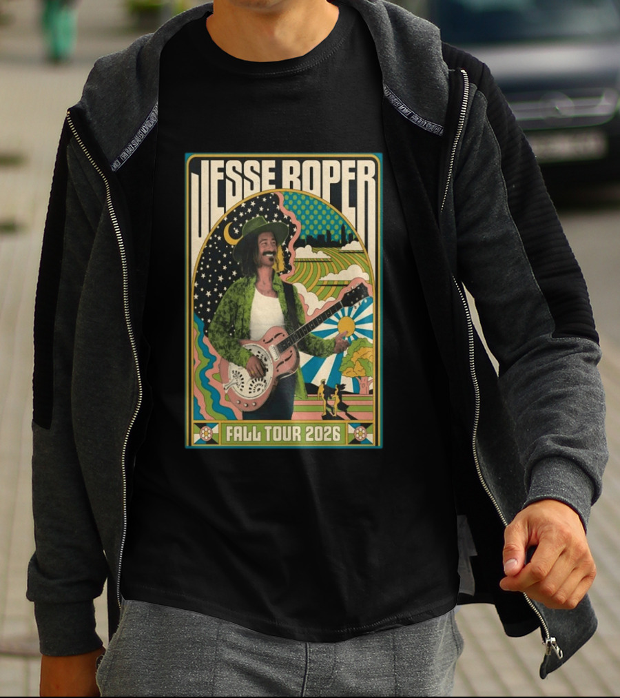 Jesse Roper Fall Tour 2026 Psychedelic Countryside Concert T-Shirt