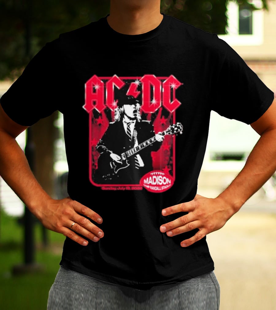 ACDC Madison Camp Randall Stadium Pwr Up Tour T-Shirt