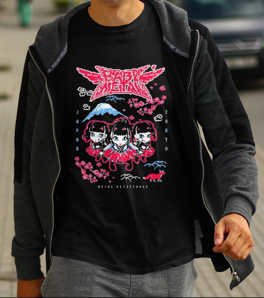 Babymetal Tokyo Japan Metal Resistance Pixel T-Shirt
