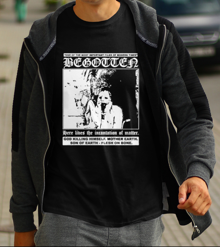 Begotten Most Important Films Modern Times Bootleg Surreal Cult Classic Horror Movie T-Shirt