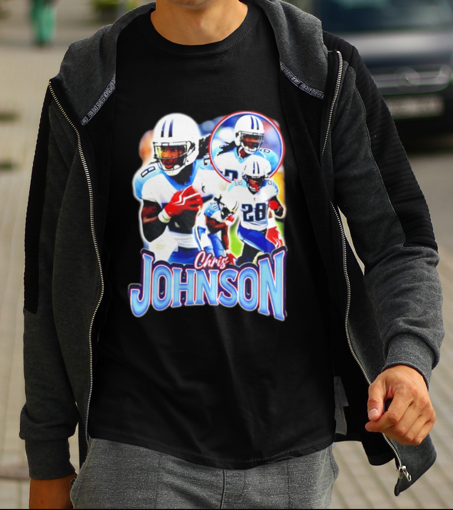 Chris Johnson Tennessee Titans 28 Vintage Style Retro Bootleg T-Shirt