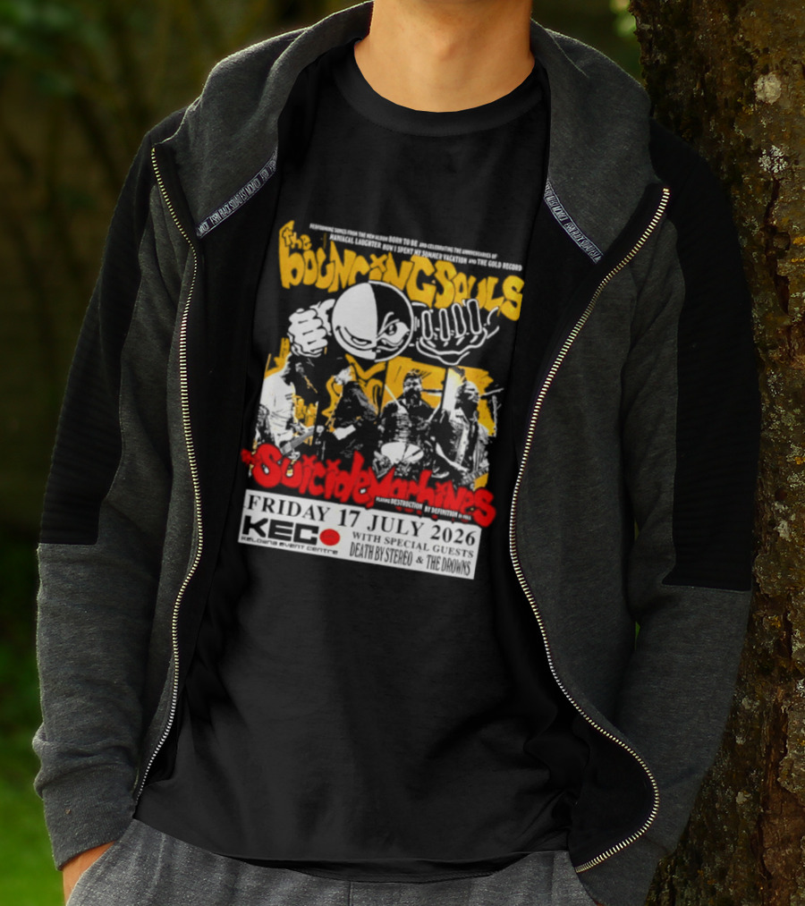 Bouncing Souls The Suicide Machines Live At Kelowna Event Centre July 2026 T-Shirt