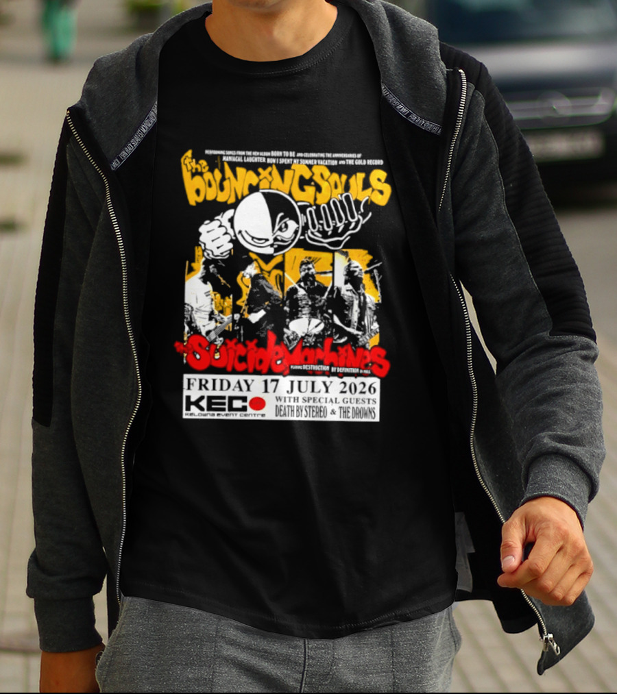 Bouncing Souls The Suicide Machines Live At Kelowna Event Centre July 2026 T-Shirt